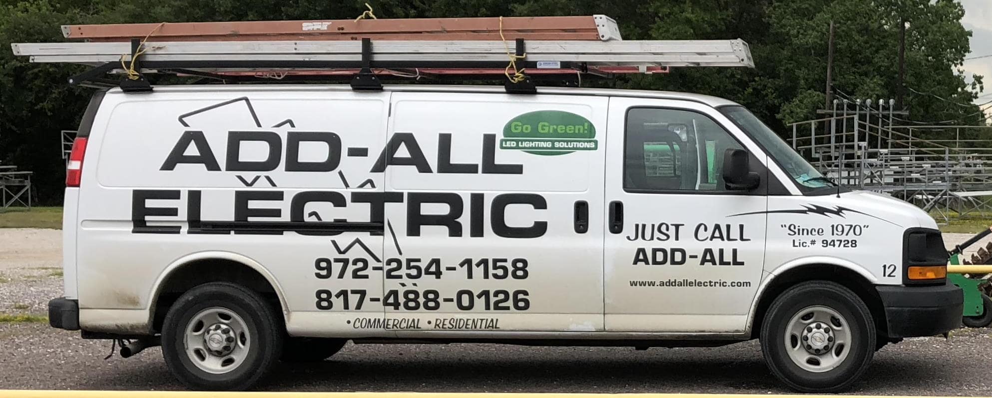 Add All Electric providing residential and commercial electrical services in the Dallas-Fort Worth area.